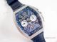 Swiss Clone Franck Muller Vanguard Yachting Blue Dial diamond Watch 7750 Movement (2)_th.jpg